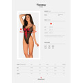Elegantní body Tienesy teddy 2XL/3XL - Obsessive (3113803) - 2