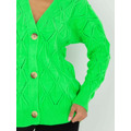 Dámský svetr LC SW 8035 fluo zelená (3519261) - 16