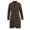 S217 Blejzrové šaty - khaki (3213995) - 11