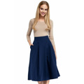 M302 Midi skater sukně - šedá (3585826) - 8