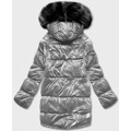 Šedo-černá oboustranná oversize bunda (h-1088-61) (3578030) - 3