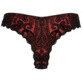 Tanga V-10048 černá/červená - Axami (3546178) - 3