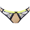 Barevná tanga V-10148 béžová/černá/zelená - Axami (3546166) - 4