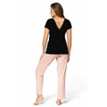 Pyžamo Iris Black and Powder Pink - Babella (3490204) - 2