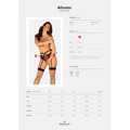 Jedinečný podvazkový pás Allunes garter belt 2XL/3XL - Obsessive (3285066) - 2