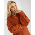 Dámský svetr LO SW LK 3001 kardigan.82P tmavě oranžový (3558472) - 4