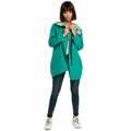 B091 Mikina na zip Oversized - černá (3213752) - 16