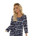 Dámská noční košile De Lafense 610 Amazing 3/4 S-2XL (3163426) - 2