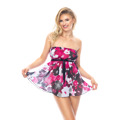 Dámská košilka Akira I Babydoll Flowers chemise + tanga ZDARMA! - Irall (3489296) - 1