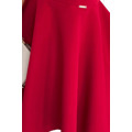 Elegantní dámské červené šaty s brokátem a s delší zadní částí 397-1 (3653152) - 7