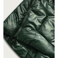 Tmavě zelená lesklá dámská zimní bunda (m-21008) (3059409) - 2