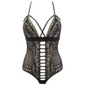Sexy body V-10100 černo/zlatá - Axami (3539779) - 2