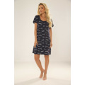 Dámská noční košile De Lafense 660 Cat Love kr/r S-4XL (3454053) - 4