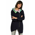 B091 Mikina na zip Oversized - černá (3213752) - 23