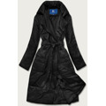 Černá oversize bunda z ekologické kůže (AG1-J9080) (3531903) - 4