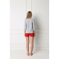 Pyžamo Cookie Short Grey-Red - Aruelle (3490390) - 8