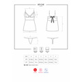 Košilka 817-CHE chemise - Obsessive (528214) - 2