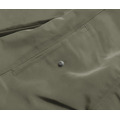 Khaki-černá oboustranná dámská zimní bunda (2M-21508) (3605420) - 4