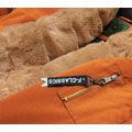Oranžová dámská zimní bunda parka (CAN-588BIG) (3605244) - 3