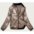 Kapučínová dámská bunda bomber (B9798-12) (3244097) - 1