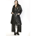 Černá oversize bunda z ekologické kůže (AG1-J9080) (3531903) - 1