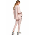 M491 Svetr nadměrné velikosti s bočními rozparky - candy pink (3213996) - 8