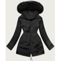 Teplá černá dámská zimní bunda (w559big) (2959732) - 3