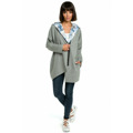 B091 Mikina na zip Oversized - černá (3213752) - 11