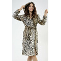 Dámský župan dlouhý s kapucí Leopard (3546489) - 8