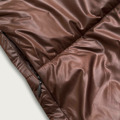 Długa dwustronna kurtka zimowa brąz/cappuccino (l22-9852-300/62) (3514729) - 2
