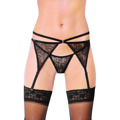 Erotický podvazkový pás 3318 black - SOFTLINE COLLECTION (2111404) - 1