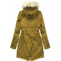 Damska parka zimowa na misiu żółta (b2623) (2942956) - 3