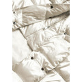 Béžová dlouhá dámská bunda s opaskem (ag8-8002) (3531906) - 3