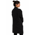 BK034 Chlupatý pletený svetr - malinový (3213846) - 7
