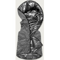 Šedá dámská rozšířená oboustranná vesta (B8005-70) (3283060) - 5