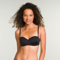 Dámská podprsenka s odnímatelnými ramínky DIM WIREFREE STRAPLESS BRA - DIM - černá (2683198) - 1