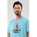 Pánská noční košile s krátkým rukávem Beer and bear (3491612) - 2
