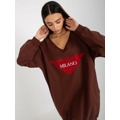 Mikina VI BL 3113.73P tmavě hnědá (3620951) - 7