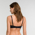 Dámská vyztužená podprsenka bez kostic DIM WIREFREE TRIANGLE PADDED BRA - DIM - černá (2683139) - 2
