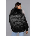 Černá krátká oversize bunda (H-1109-01) (3588062) - 6