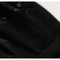 Černá dámská zimní bunda parka s kožešinovou podšívkou (m-21501) (3091608) - 4
