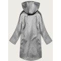 Šedý dámský kabát plus size s kapucí (2728) (3243991) - 3