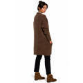 BK034 Chlupatý pletený svetr - malinový (3213846) - 8