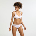 Dámské kalhotky z bio bavlny DIM GENEROUS COTTON BIO SLIP - DIM - bílá (2683558) - 1