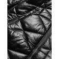 Černá dámská plus size bunda pro přechodné období (mm21-76) (2913462) - 3