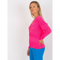Dámský svetr LC SW 8022  fluo růžový (3519116) - 12