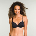 Dámská push-up podprsenka bez kostic DIM INVISIFREE PUSH UP BRA - DIM - černá (2683507) - 1