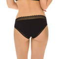 Dámské bavlněné kalhotky s krajkou 2 ks DIM SEXY FASHION SLIP 2x - DIM - černá (2683466) - 3