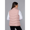 Růžová péřová dámská vesta (5M719-46) (3558862) - 5