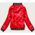 Červená dámská bunda bomber (B9798-4) (3244099) - 3